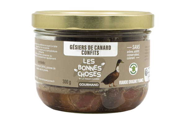 Gésiers de canard confits