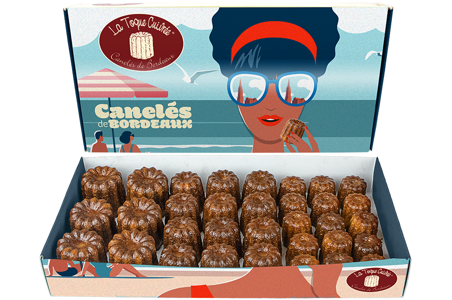 Image illustrative de l'article "Coffret Plage Dégustation  – Pêle-mêle de canelés"