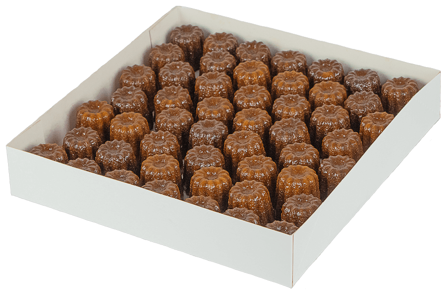 Image illustrative de l'article "Boîte pâtissière de 50 canelés Lunch"